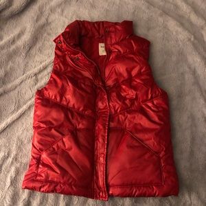Old Navy Red Puffer Vest